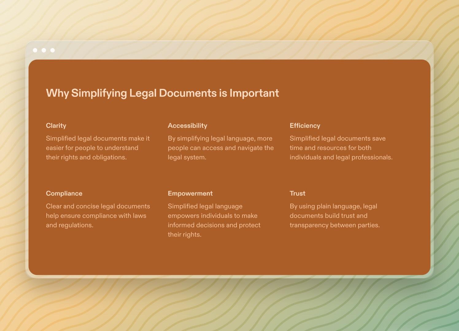 Free Legal Document Simplify Tool