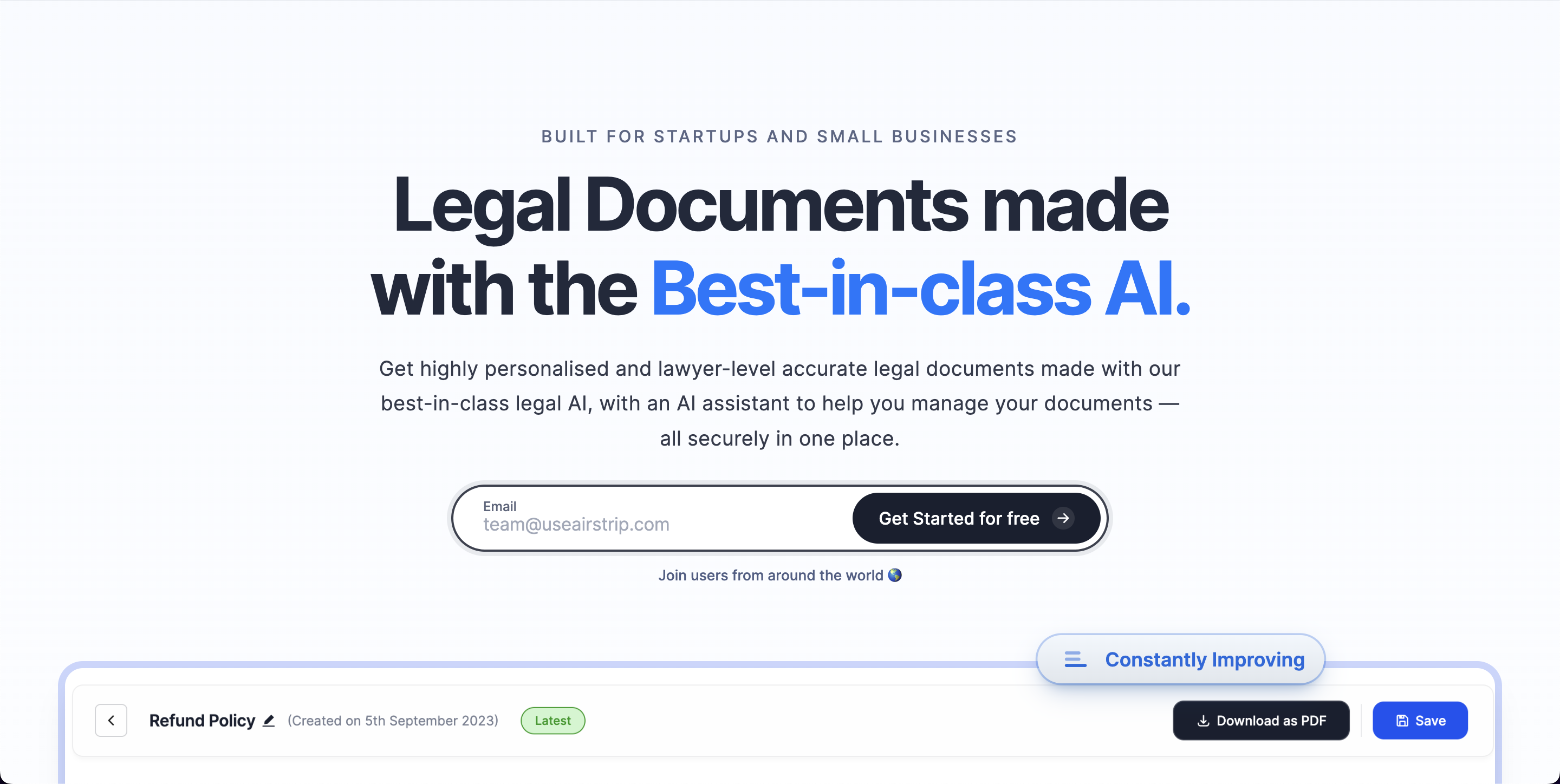 Airstrip AI: AI-Powered Legal for Modern Businesses